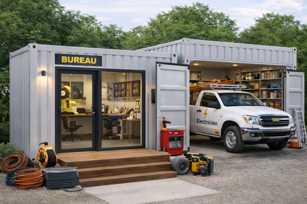 Conteneur aménagé électricien Conteneur aménagé électricien