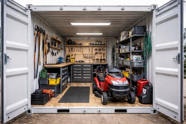 Mon conteneur charentais stockage atelier jardin