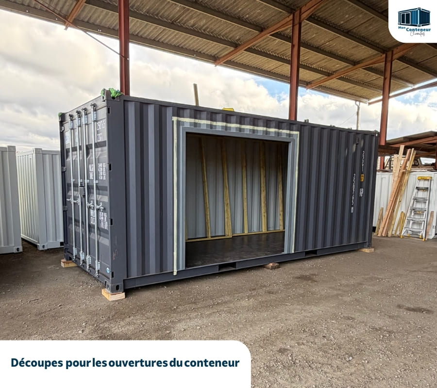 Mon Conteneur Charentais Aménagement isolation conteneur 1