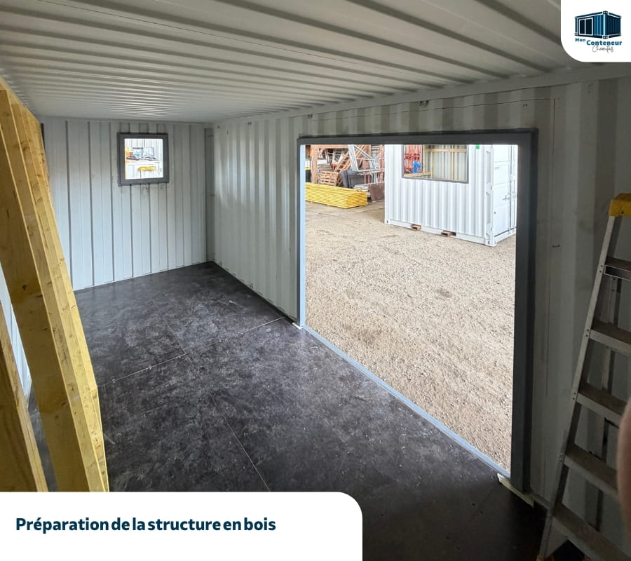 Mon Conteneur Charentais Aménagement isolation conteneur 2