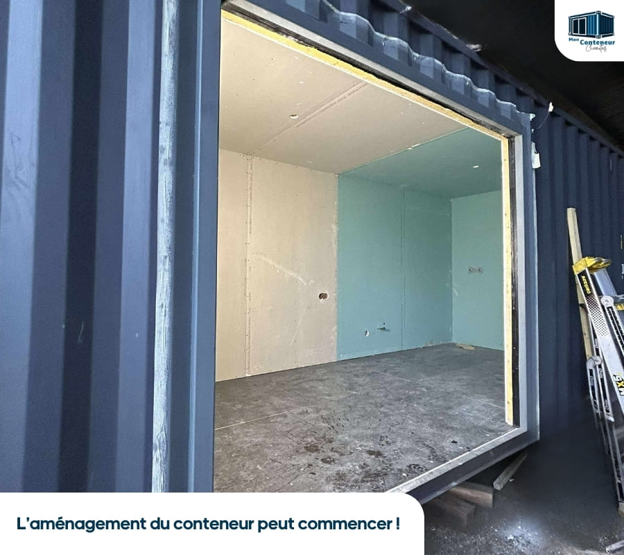 Mon Conteneur Charentais Aménagement isolation conteneur 7