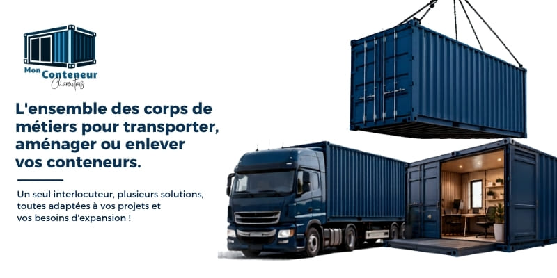 Mon Conteneur Charentais transporter, aménager ou enlever vos conteneurs Mon Conteneur Charentais transporter, aménager ou enlever vos conteneurs